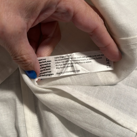 Eileen Fisher Organic Linen White Jacket - Picture 7 of 12